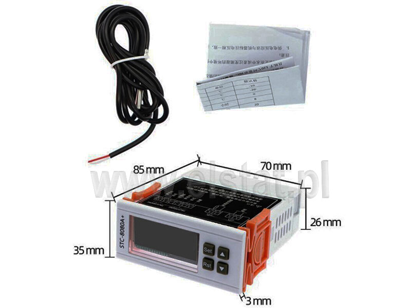 Uniwersalny elektroniczny regulator temperatury