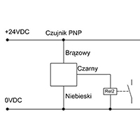 Zbliżeniowy czujnik indukcyjny  PNP