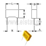 330nF x2  310V  kond. przeciwzakł. 10% 15mm