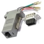 Adapter Wtyk DSub 9 / gniazdo RJ45, 8p 8c