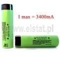 Akum. 3400mAh  L18650  Li-Ion 18x65mm  3,7V 