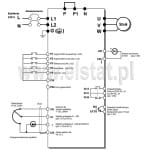 Falownik 0,75kW Uwe=1x230V, LG/LS, typ V0008M100-1F