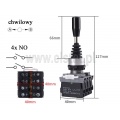 Joystick przemysłowy 230V; kontroler; 4-pozycyjny; 4x NO + OFF, chwilowy