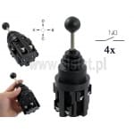 Joystick przemysłowy 4 pozycyjny, NO, chwilowy, Howo; otwór montażowy 30mm; manipulator