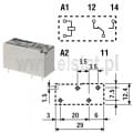 Przekaźnik Findrer, 41-31-9-024-0010, 24VDC; 12A; 1x styk przełączny