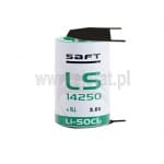  Bateria litowa LS14250 3PF; 3.6V;1/2AA; 14.55x25.15mm; plus 2-piny