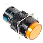  Przycisk chwilowy, 16mm, 12V AC/DC, LAS1-AY-11O, styki 5A, 250V AC