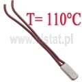 Termostat 110°C; bimetaliczny; metalowy; 6A/250V; NC