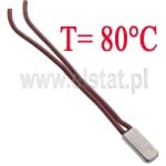 Termostat 80°C; bimetaliczny; metalowy; 6A/250V; NC