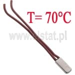 Termostat 70°C; bimetaliczny; metalowy; 6A/250V; NC